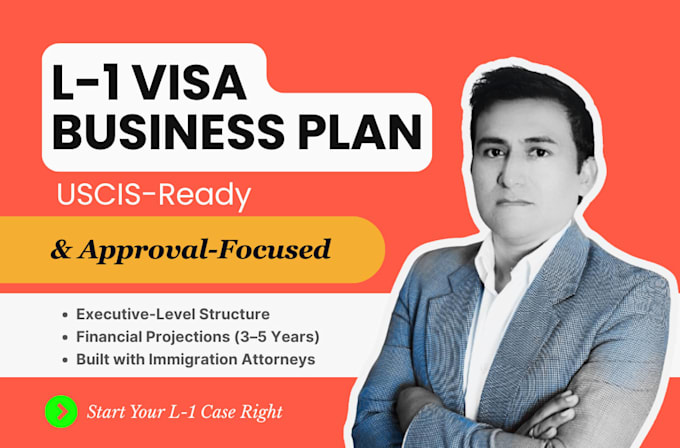 create a uscis ready l1a visa business plan for US expansion