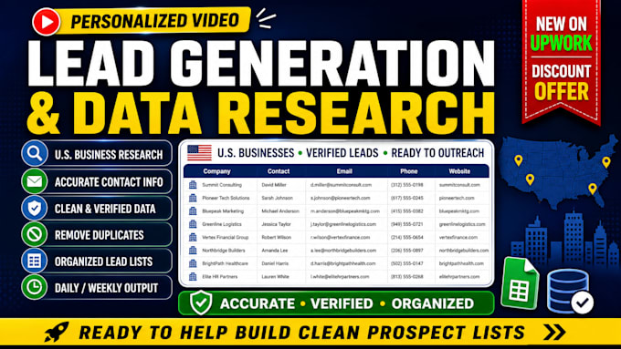 build verified lead lists using osint and data research