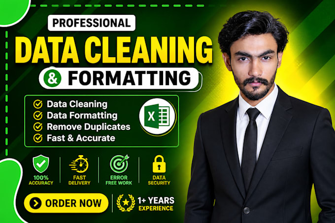 data entry, data cleaning and formatting