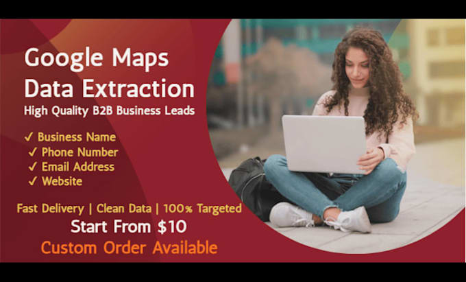 scrape google maps data for targeted b2b lead generation and email leads list