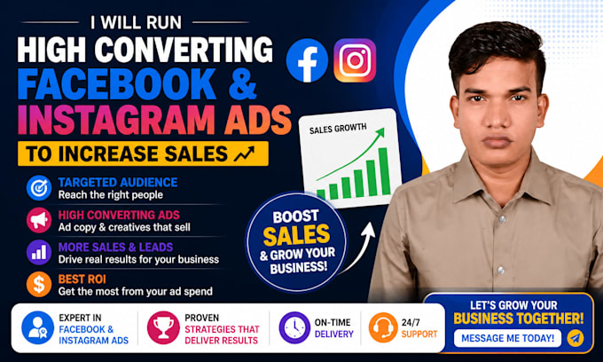 Run high converting facebook and instagram ads to increase sales by ...