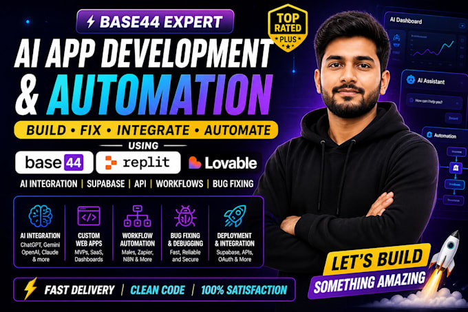 base44 expert for ai app development workflow automation