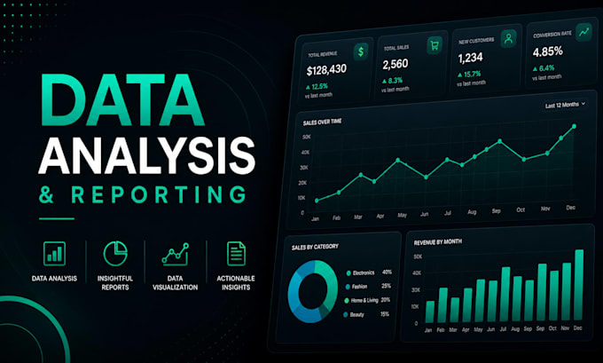 do data analysis, dashboard and reporting