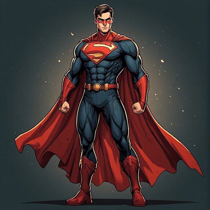 superhero character for art