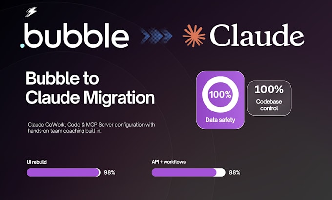 migrate bubble io to claude code website