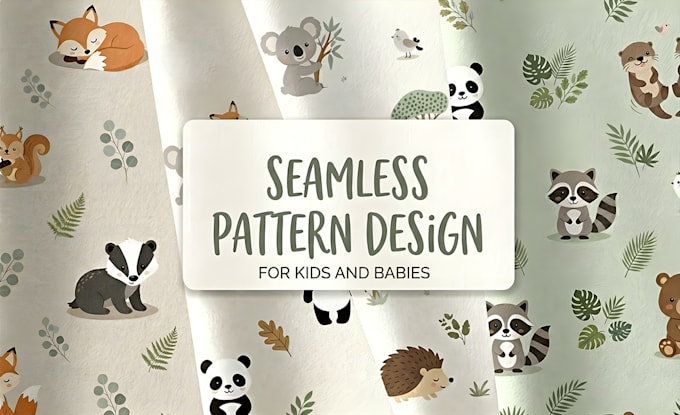 design seamless pattern design for babies textile