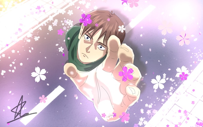 draw dynamic anime characters with expressive poses and perspective