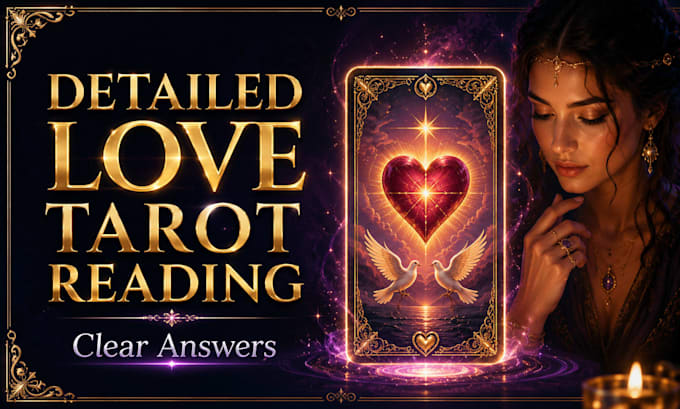 give you a detailed love tarot reading with clear answers