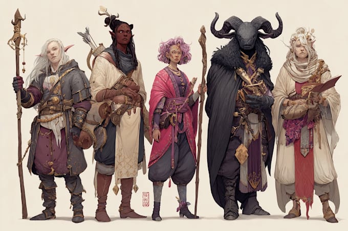 dnd character art and dnd character art