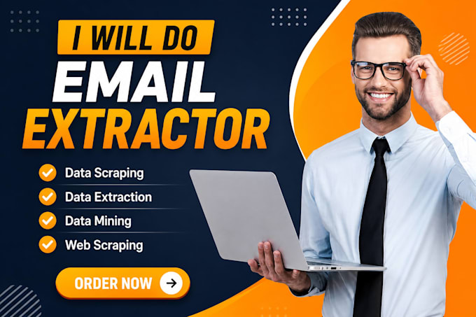 email extractor web scraping, data typing