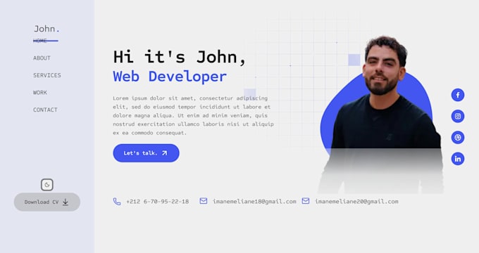 build your custom and responsive portfolio website