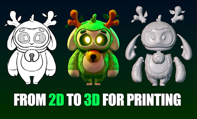 turn your 2d sketch into a 3d printable model