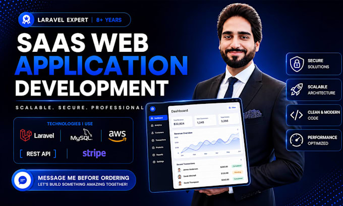 build a saas web application or multi tenant system using laravel