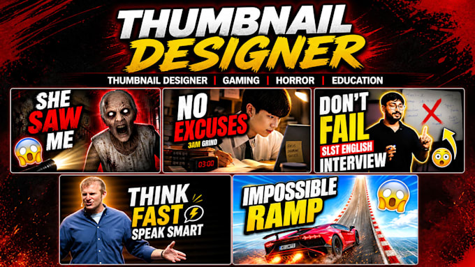 design professional youtube thumbnails that get more clicks