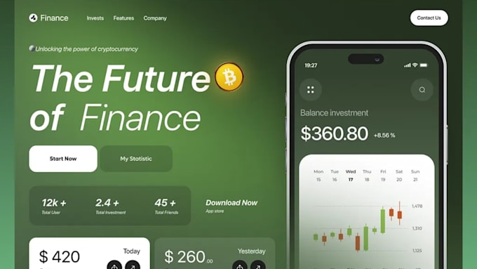 develop ai crypto portfolio management website, ai powered full stack websites