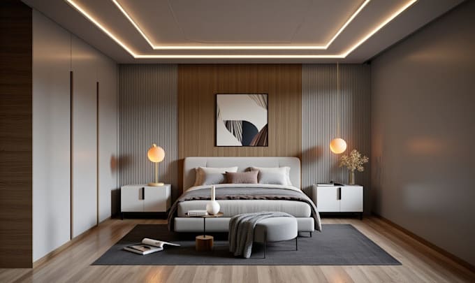 3d modelling, interior design and realistic 3d rendering