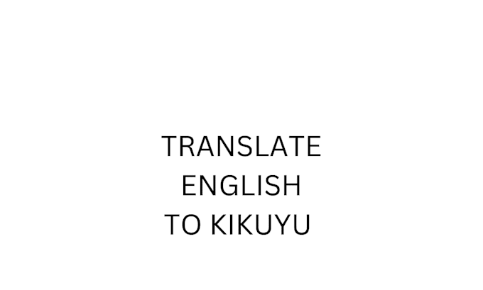 localize your content into authentic kikuyu