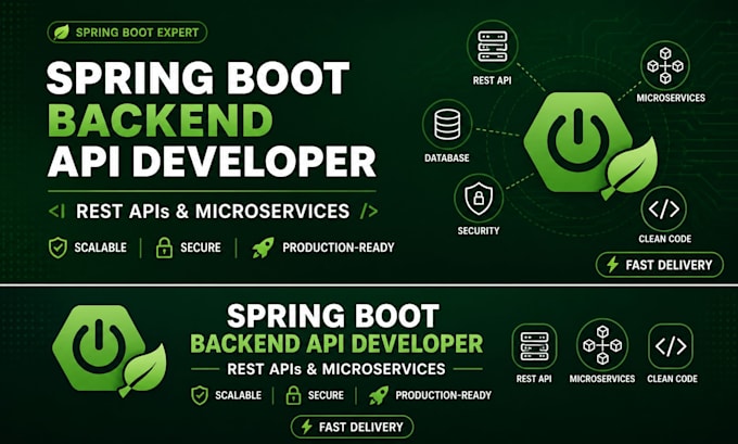 develop robust java spring boot backend apis, microservices