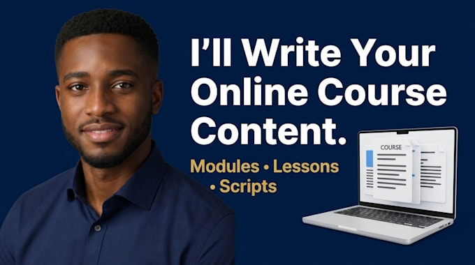 write online course content and elearning modules for course creators