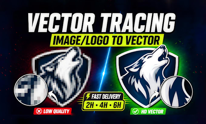 convert logo to vector, vectorize image, vector tracing quickly