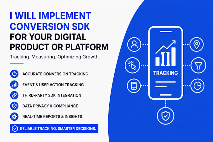 implement conversion tracking sdk and analytics for your app