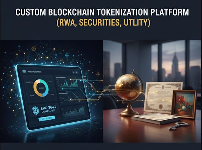 Build real world asset tokenization platform estate healthcare stock ...