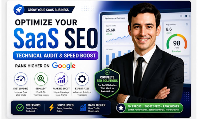optimize saas seo technical audit website speed google ranking performance
