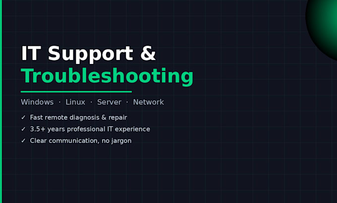 troubleshoot and fix your windows or linux IT issues
