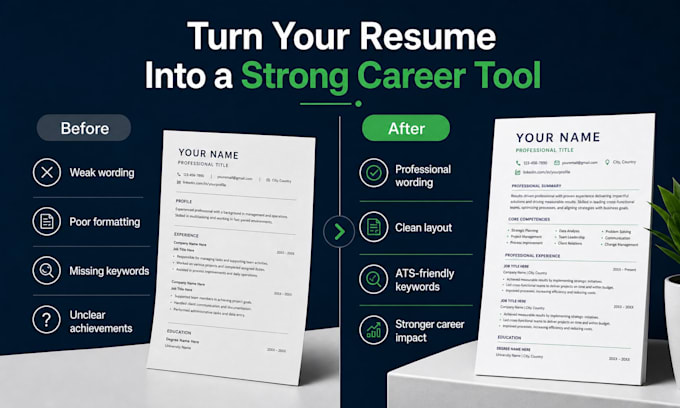 create a professional ats friendly CV or resume