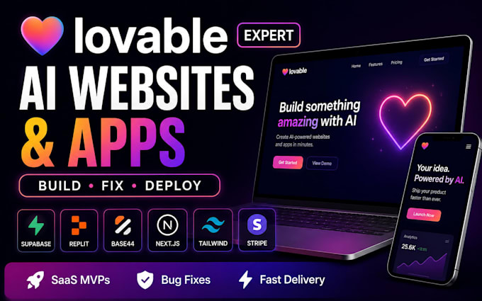 do lovable ai website, loable dev, lovable app, supabase, replit, saas mvp