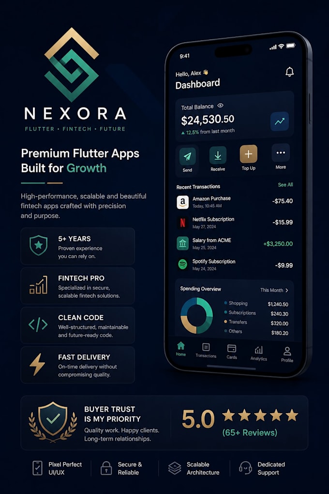 Concevoir une application mobile flutter professionnelle pour android ...
