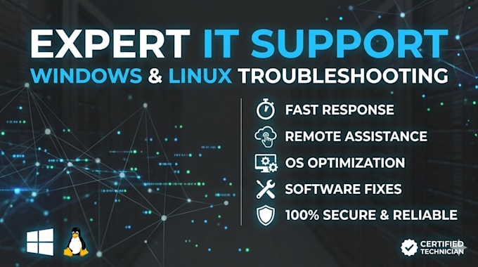 solve any software error or system configuration