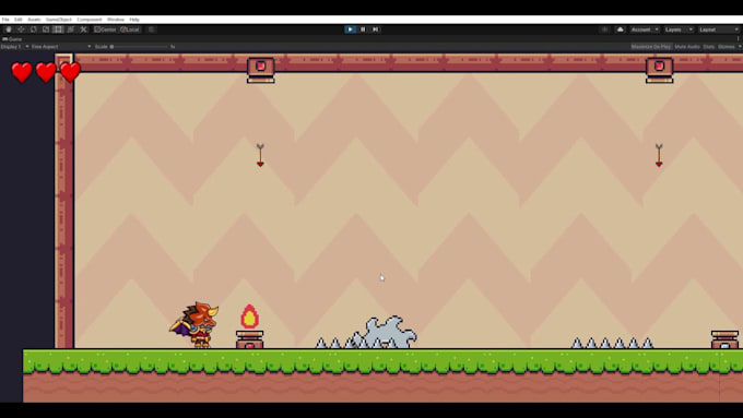 develop 2d platformer game in godot engine, unity, construct 3 for mobile pc web