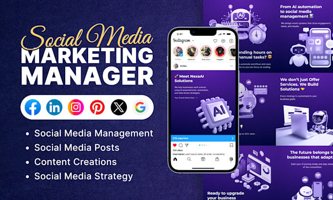do social media management and content strategy