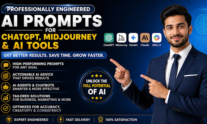 create a professional ai prompts for chatgpt midjourney gemini claude suno ai