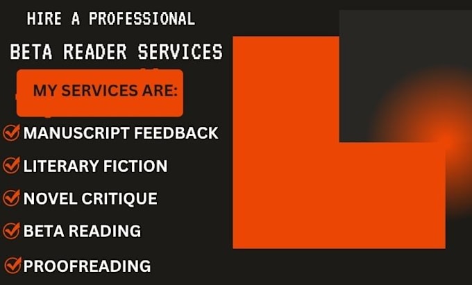 beta read critique and provide feedback on your manuscript