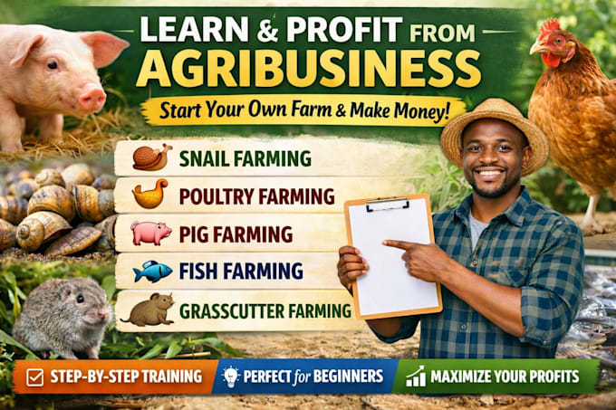 teach you five profitable agribusiness