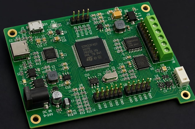Design pcb schematic layout, gerber files firmware in easyeda altium or ...
