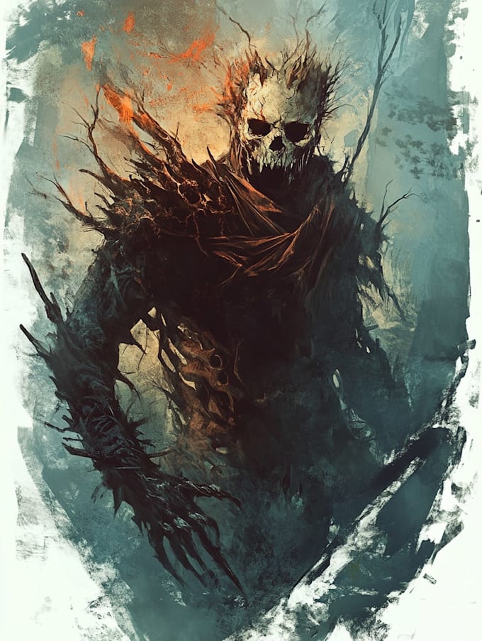 Draw a horror character and fantasy horror character by Lionelurns | Fiverr