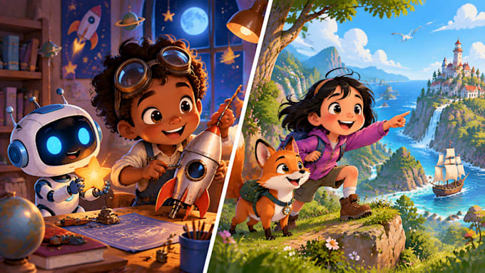 3d pixar style ai animation video, 3d cartoon animation, 3d animated video