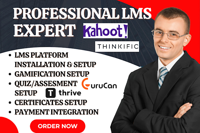 setup training today kahoot thrive lms gurucan configio thinkific canditech
