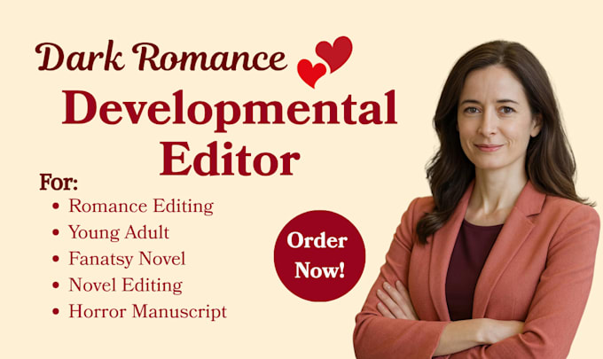developmental edit romance, ya, fantasy horror novel fiction book editor