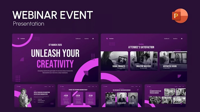 design webinar presentation conference slides online course webinar pitch deck
