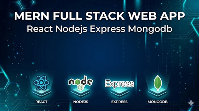 develop mern stack web app with react nodejs and mongodb
