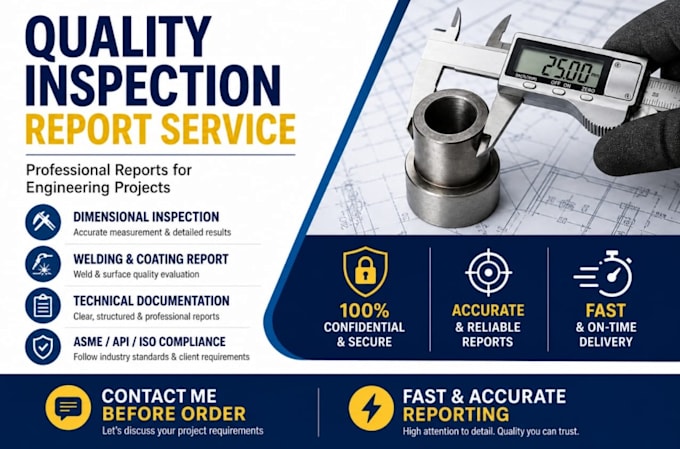 prepare professional qc inspection reports from your data