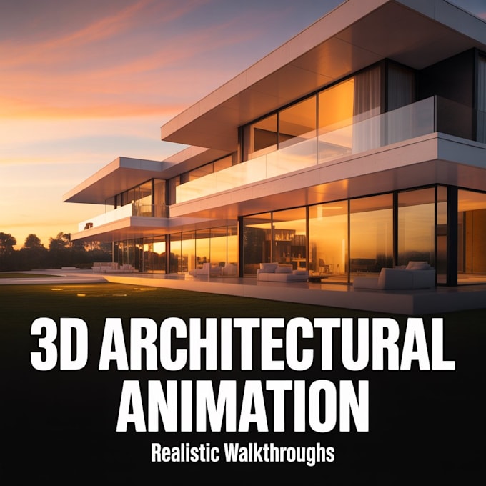 create realistic 3d architectural walkthrough animation