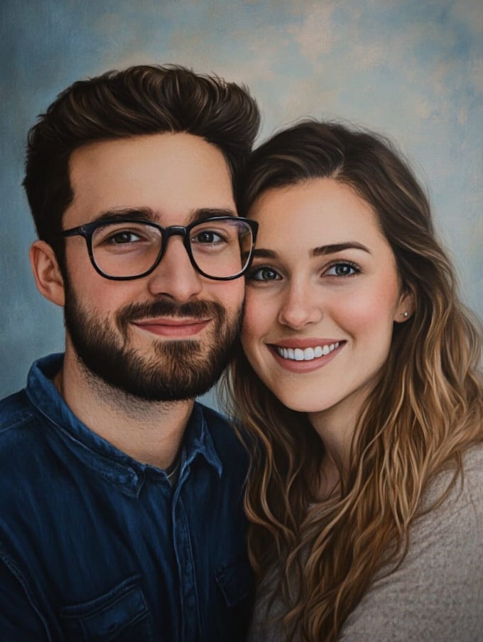 make couple portrait illustration