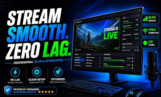 configure dual pc streaming setup for smooth stream