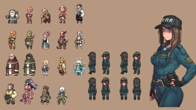 pixel art animation pixel character game art pixel art sprite sheet 2d pixel art