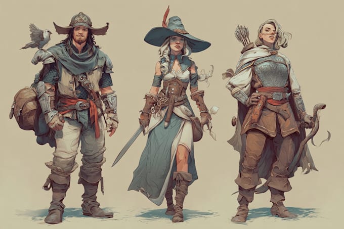 dnd character art and dnd character art